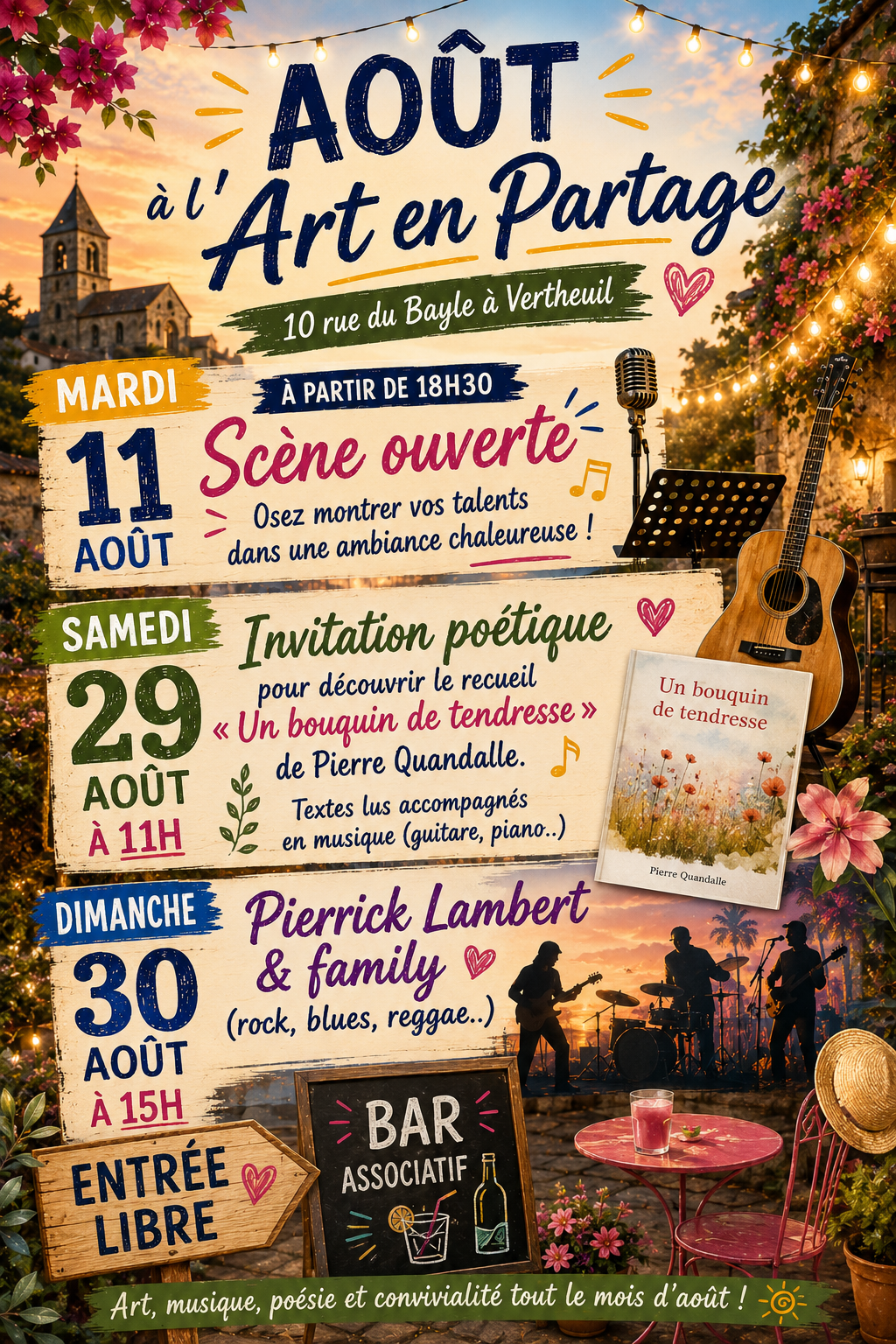 Août à l’Art en Partage L’Art en partage Vertheuil