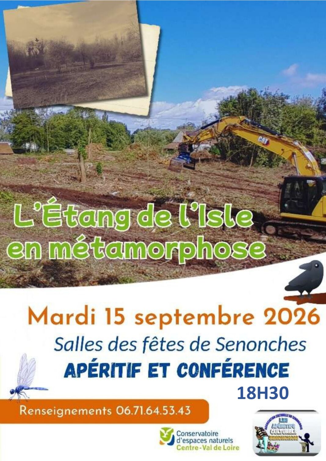 Apéritif & Conférence L’étang de l’Isle en métamorphose Senonches