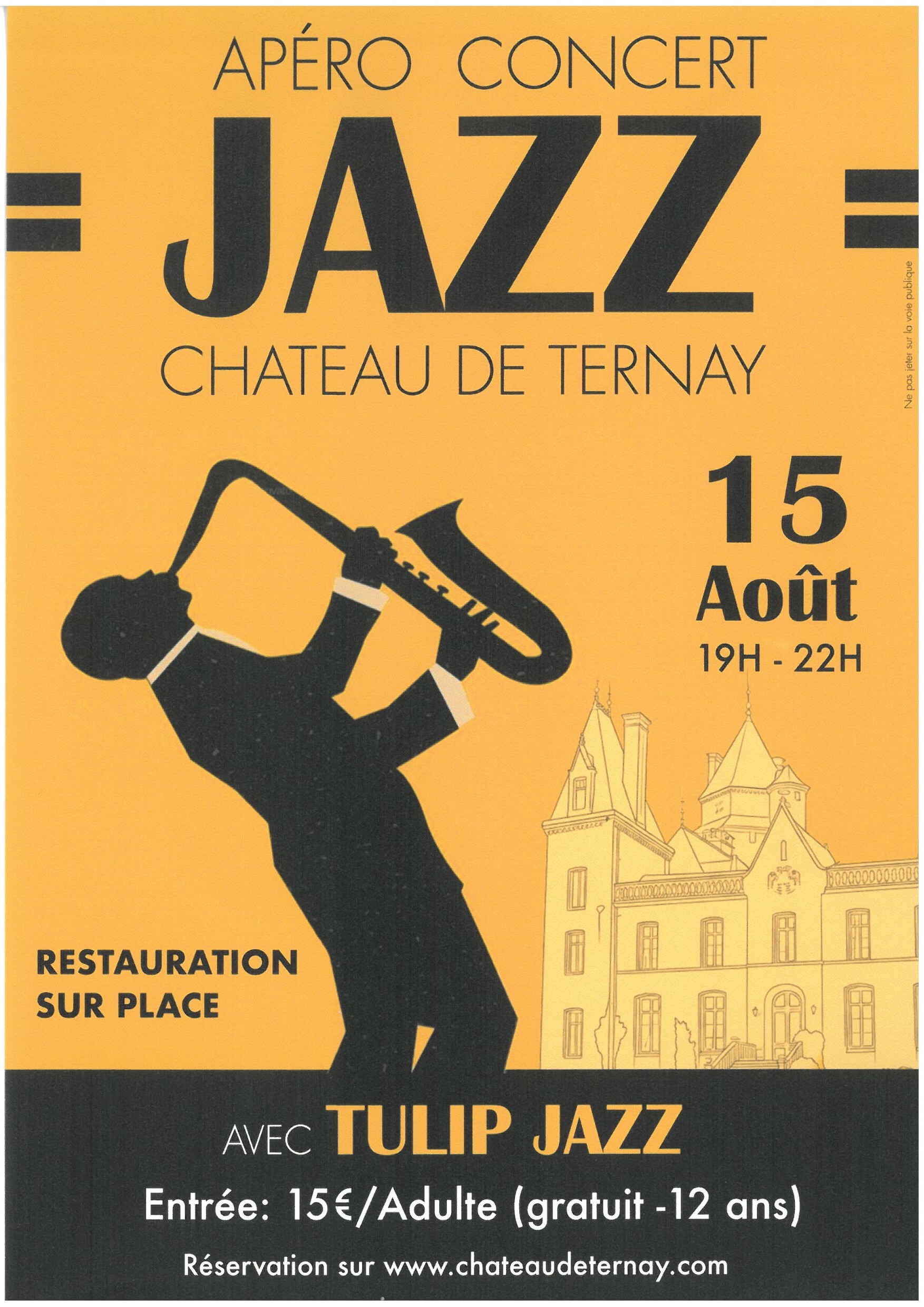 Apéro concert Jazz Tulip Jazz 9 Rue du Château Ternay 2026-08-15