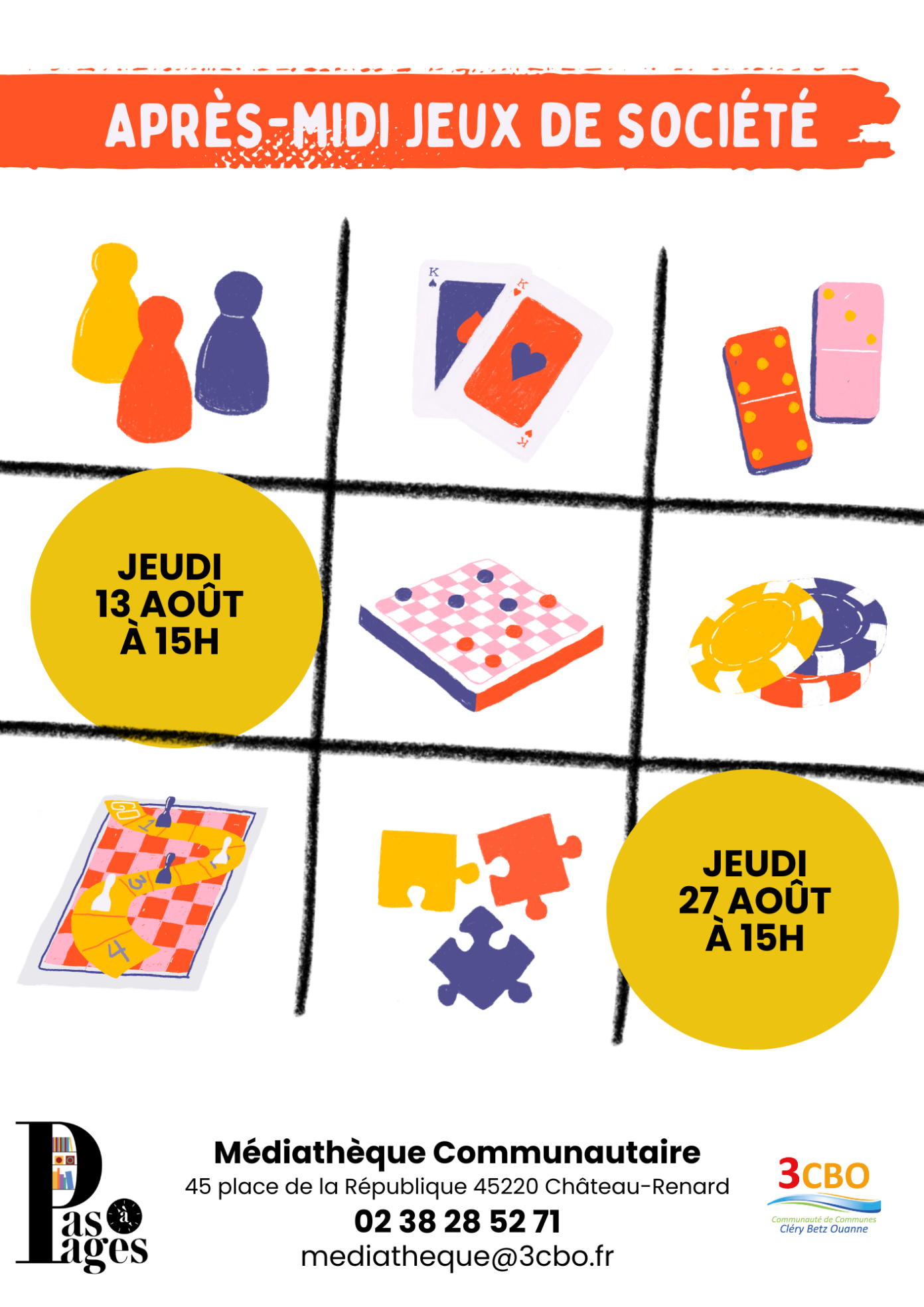 Après-midi Jeux de société Château-Renard