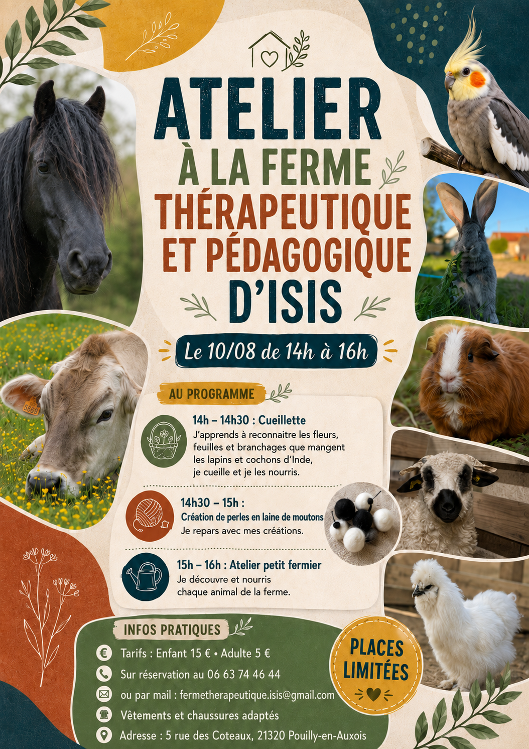 Atelier à la ferme- Pouilly en Auxois Ferme d&rsquo;Isis Pouilly-en-Auxois