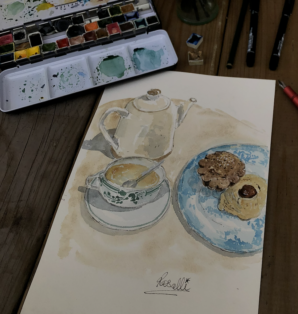 Atelier aquarelle gourmande Mios