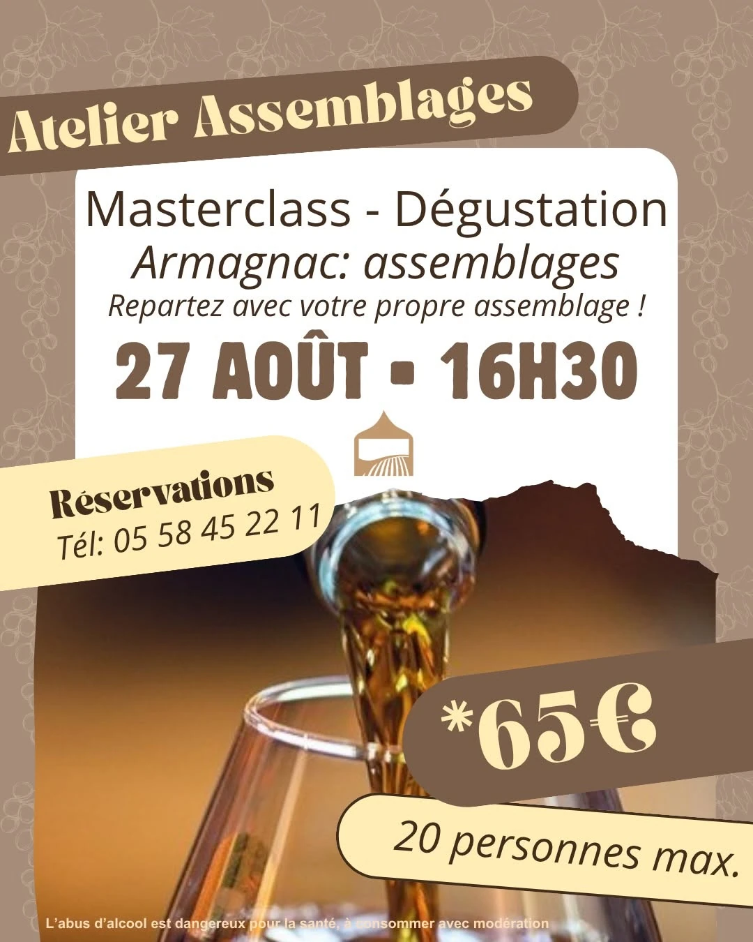 Atelier assemblage Armagnac Domaine d&rsquo;Ognoas Arthez-d&rsquo;Armagnac