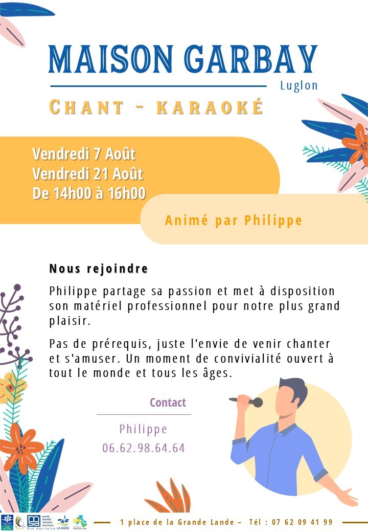 Atelier Chant Karaoké MAISON GARBAY Luglon