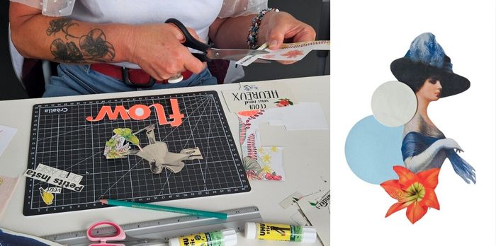 Atelier collage artistique et poétique autour de la mode et du cuir Cité du cuir Saint-Junien