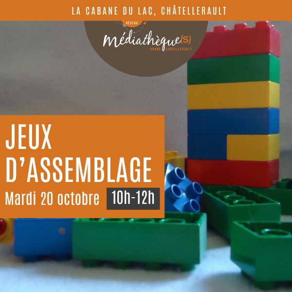 Atelier construction jeux d&rsquo;assemblage La Cabane du Lac Châtellerault