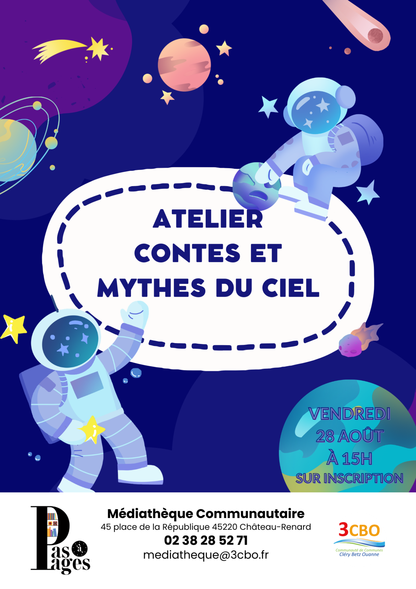 Atelier Contes et Mythes du ciel  Château-Renard
