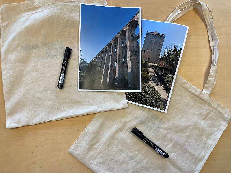 Atelier créatif décore ton tote-bag du patrimoine Chaumont