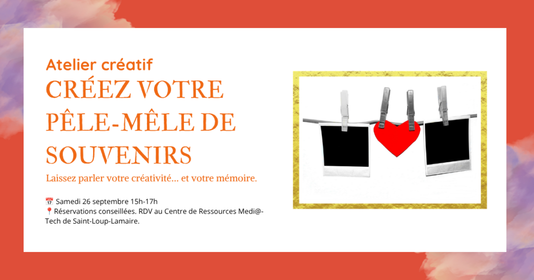 Atelier créatif pêle-mêle de souvenirs Saint-Loup-Lamairé