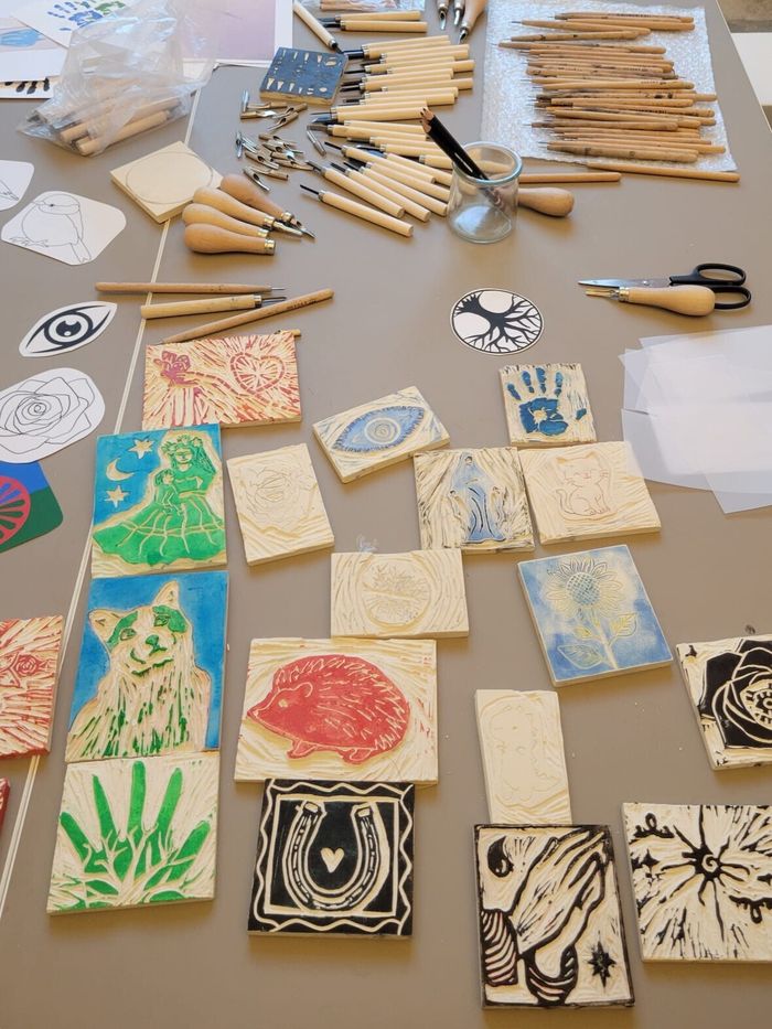 Atelier de linogravure, Musée des beaux-arts et d&rsquo;archéologie, Besançon