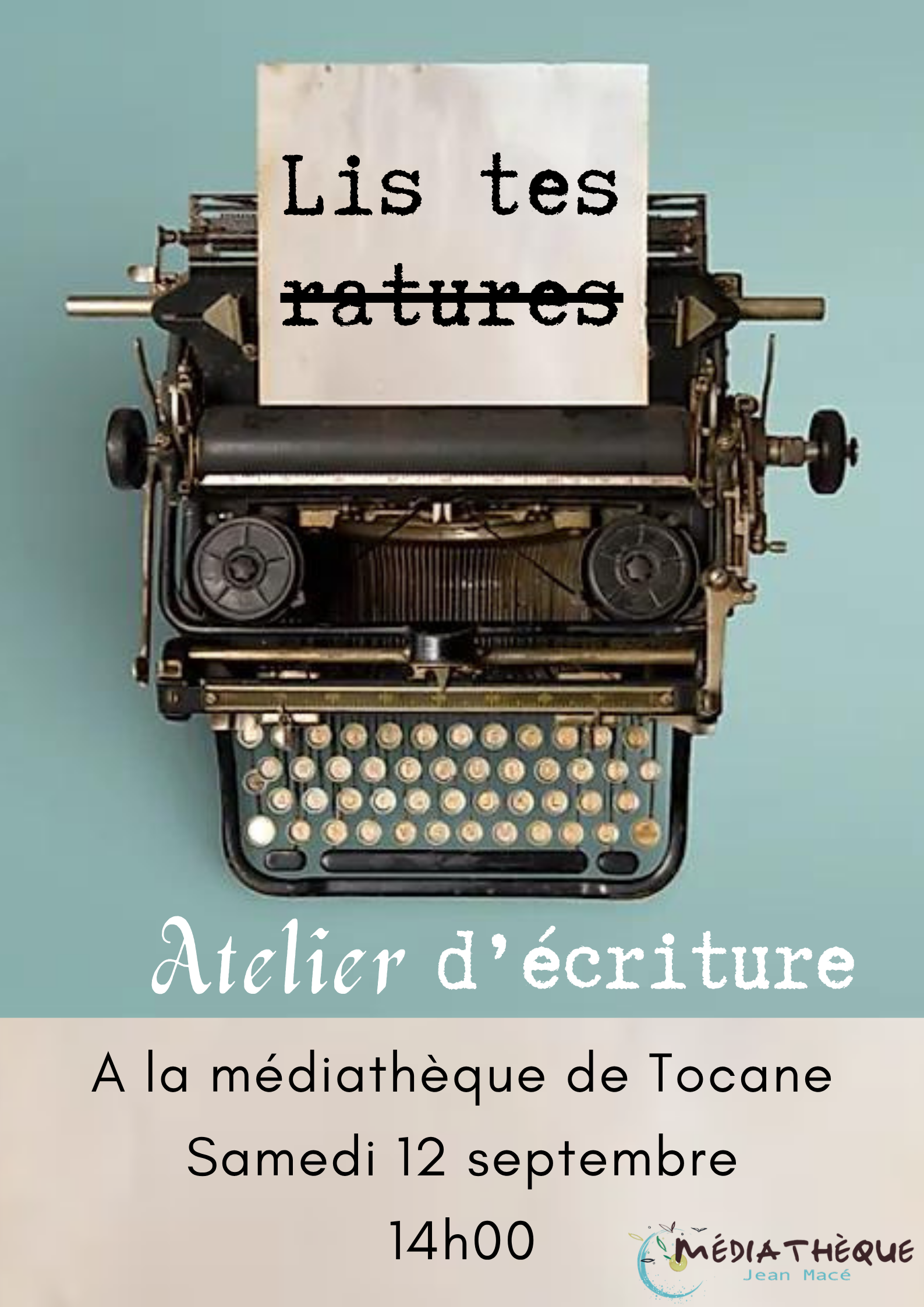 Atelier d’écriture Tocane-Saint-Apre