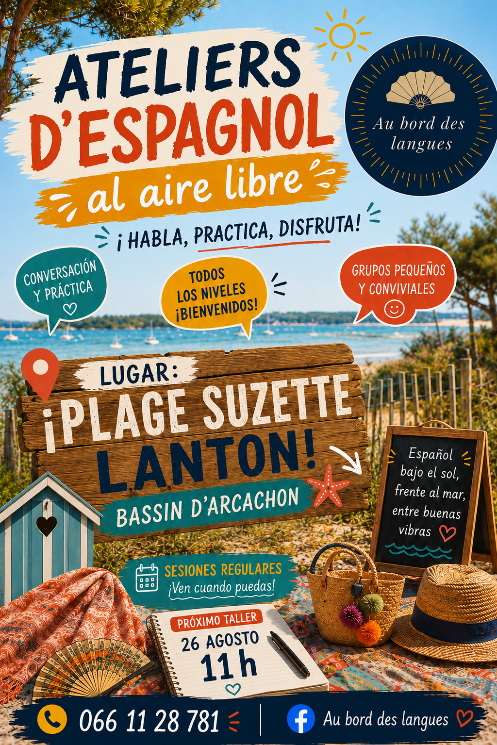 Atelier d&rsquo;Espagnol Al aire libre  Lanton