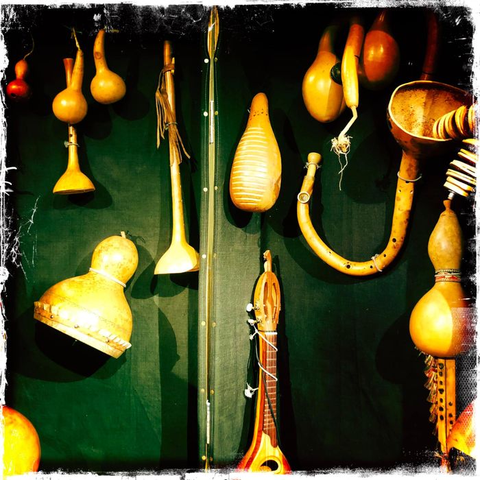 Atelier fabrication d’instruments de musique en cougourdon, Les jardins du Museum de Borderouge, Toulouse