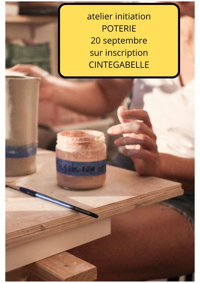 Atelier initiation poterie, Salle intergénérationnelle, Cintegabelle