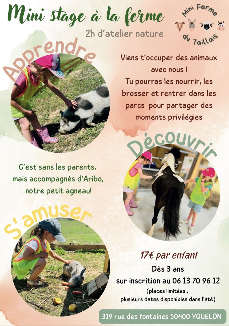 Atelier Mini Fermier Mini ferme du Taillais Yquelon