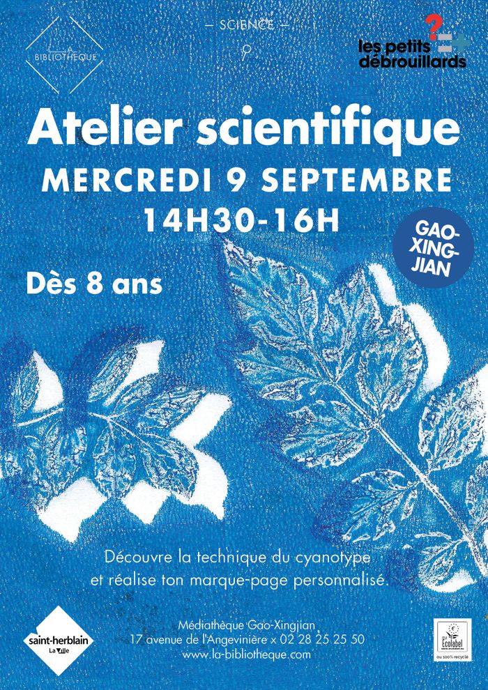 Atelier Petits Débrouillards Médiathèque Gao-Xingjian Saint-Herblain