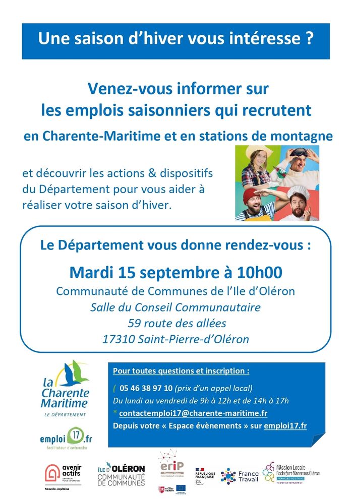 Atelier Saison d'Hiver Salle du conseil Saint-Pierre-d'Oléron