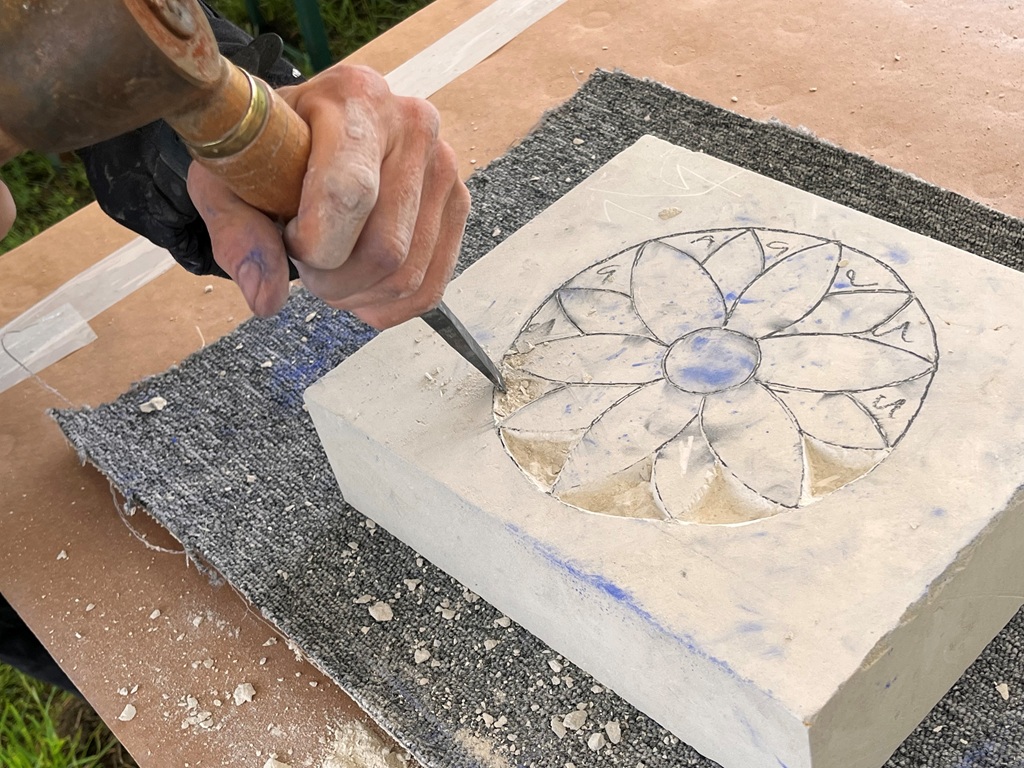 Atelier sculpture, Chapelle de Graillé, Journées européennes du patrimoine Graille Pindray