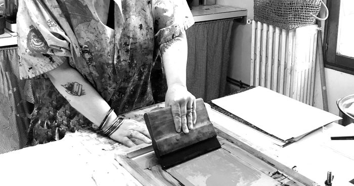 Atelier sérigraphie, Médiathèque Ormédo, Orvault