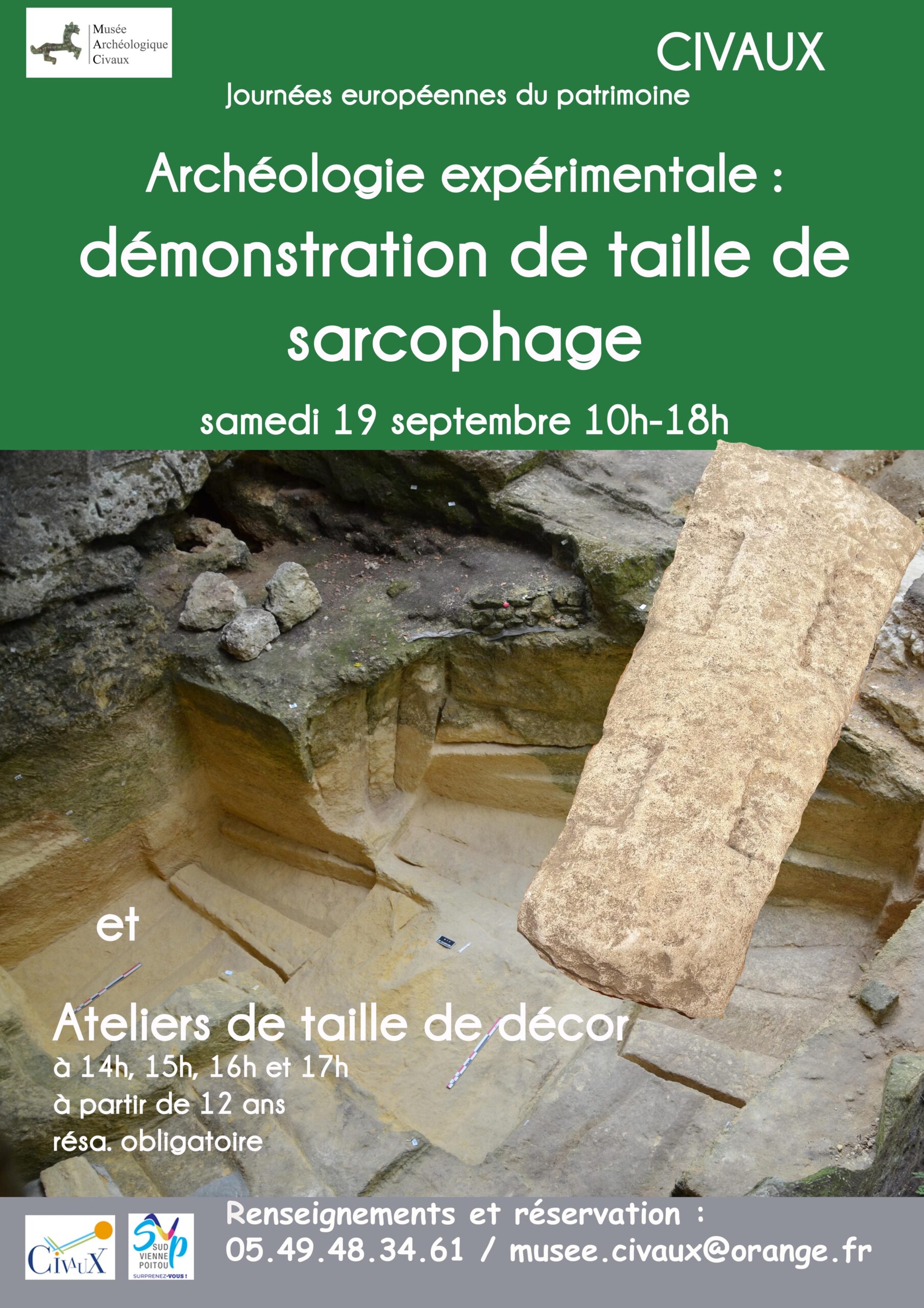 Atelier Taille de Sarcophage 30 Place de Gomelange Civaux 2026-09-19
