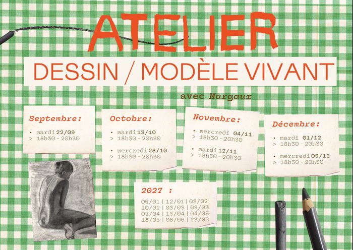 ATELIERS DESSIN MODÈLE VIVANT Les Yvette 280 cours de la somme 33800 Bordeaux Bordeaux