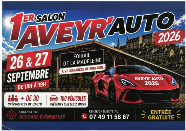 Aveyr&rsquo;auto 2026 ZI les Gravasses Villefranche-de-Rouergue