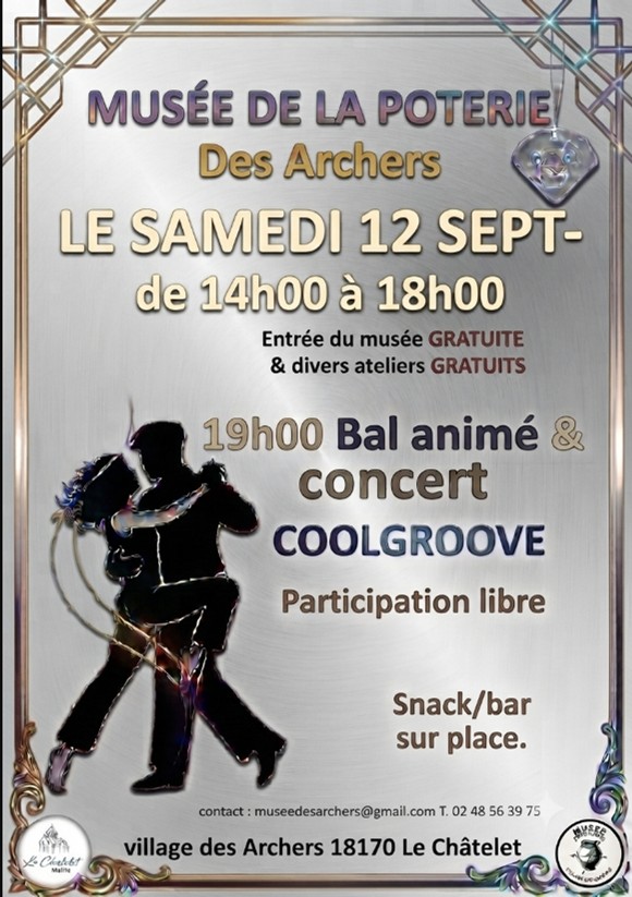 Bal animé et concert Coolgroove Le Châtelet 2026-09-12