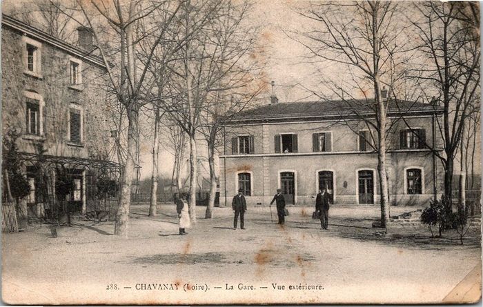 Balade commentée » Luzin au fils du temps », Place de la Gare, Chavanay