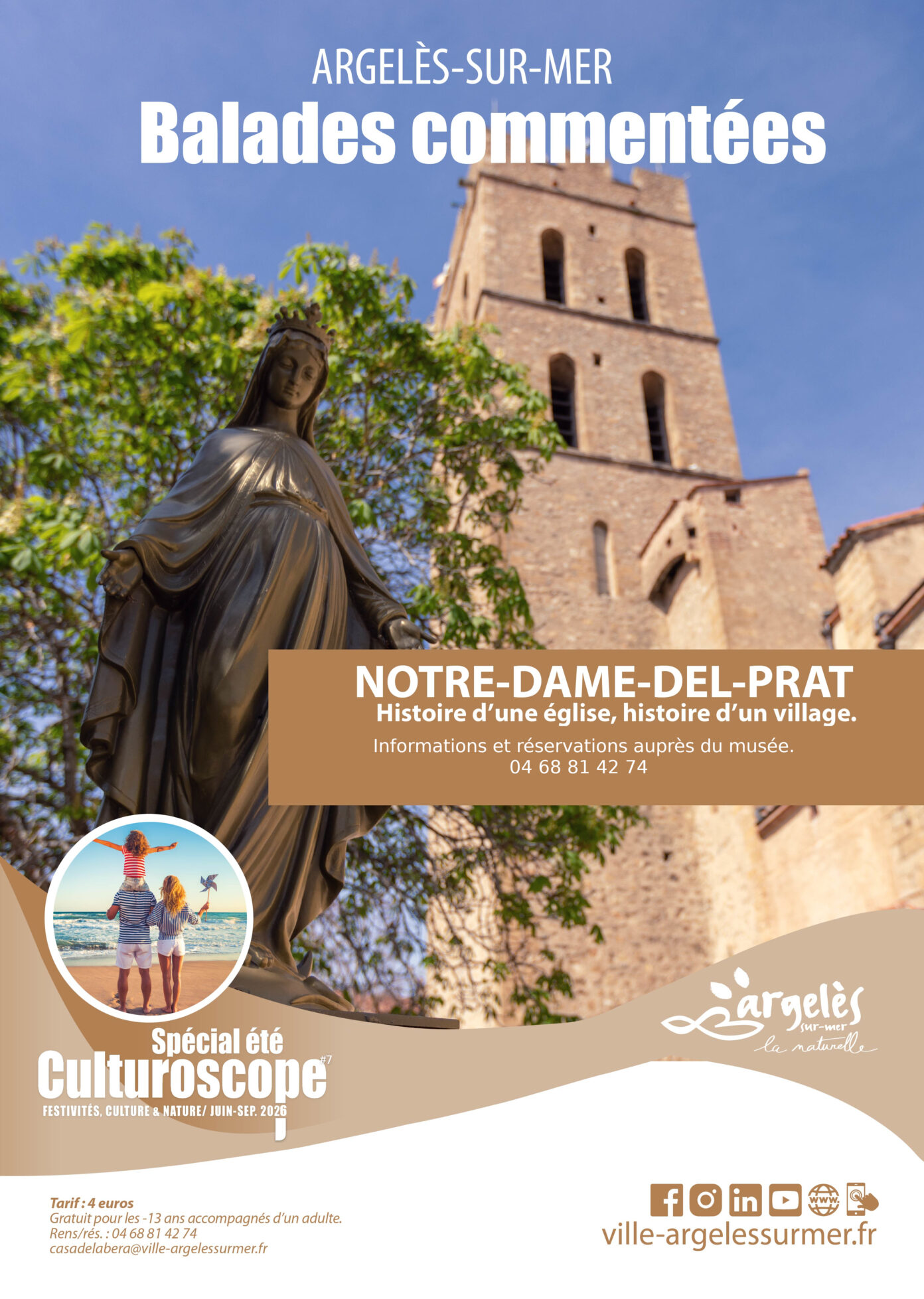 BALADE COMMENTÉES HISTOIRE NOTRE DAME DEL PRAT Argelès-sur-Mer