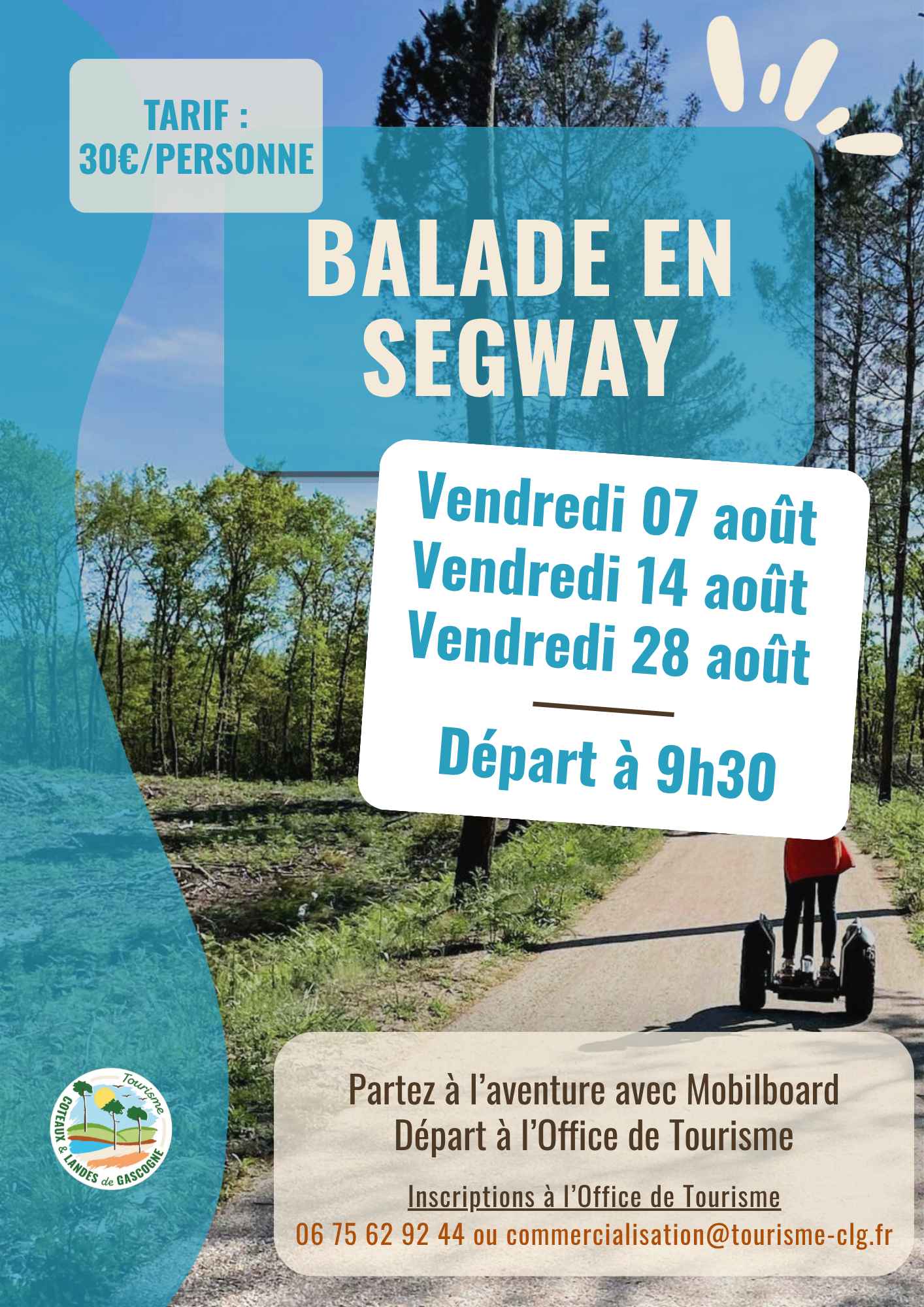 Balade en Segway Office de tourisme CLG Casteljaloux 2026-08-14