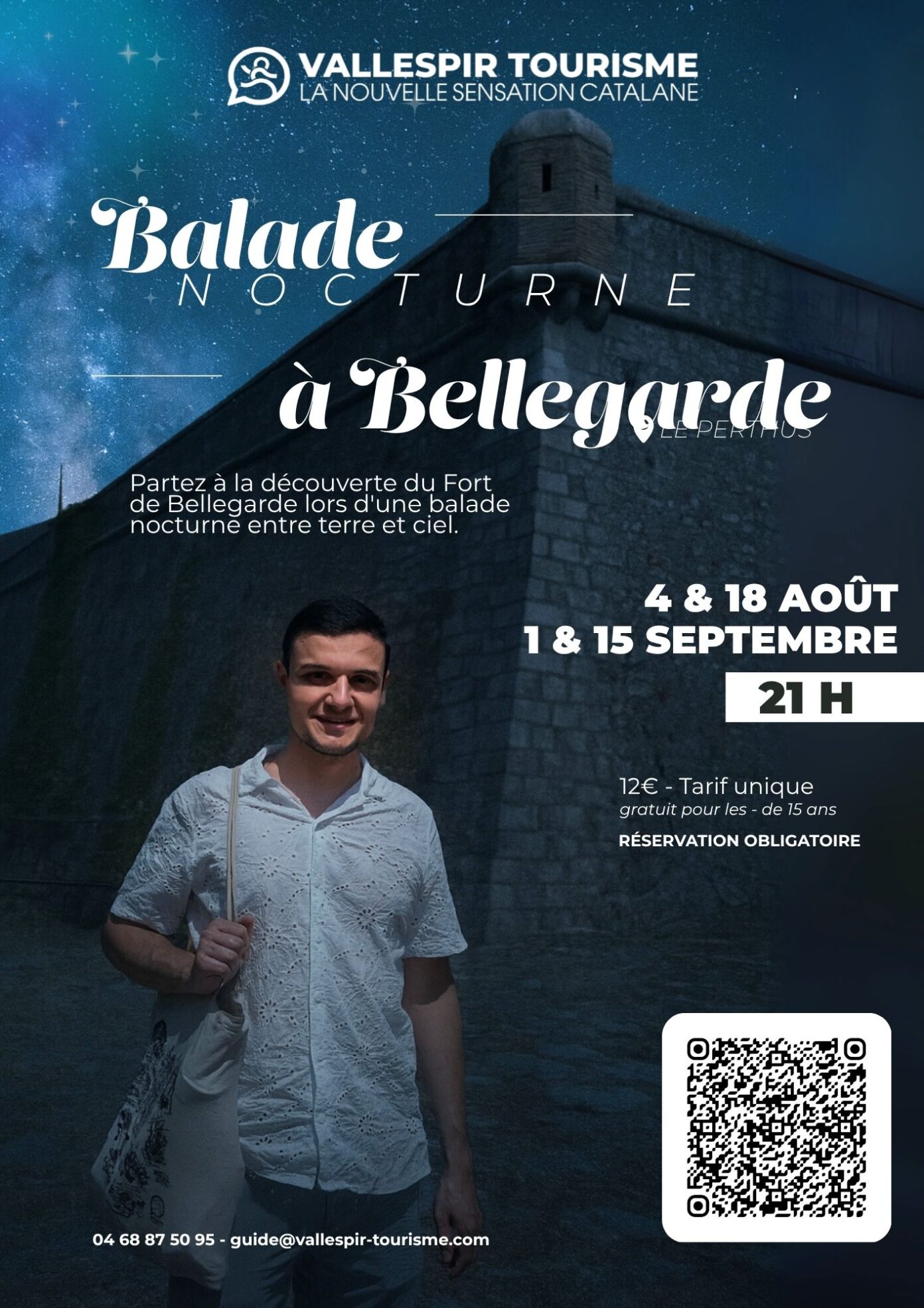 *BALADE NOCTURNE À BELLEGARDE Le Perthus