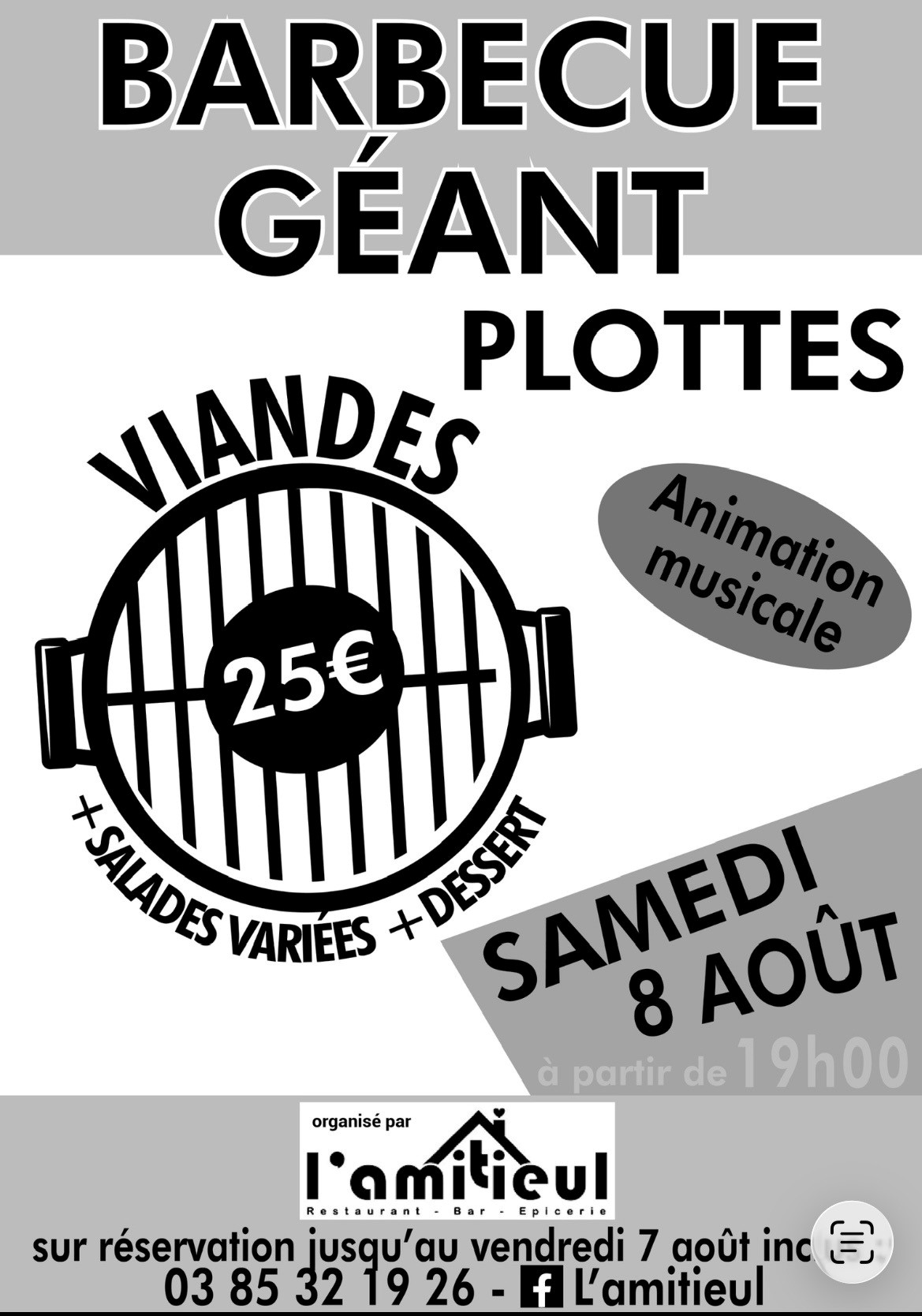 Barbecue géant à l'Amitieul 3 Place de l'Orme Plottes 2026-08-08