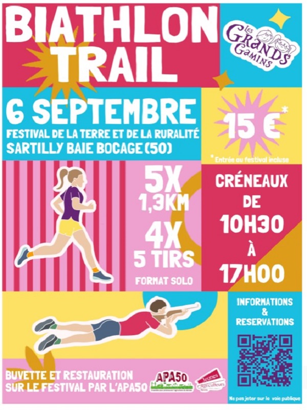 Biathlon trail Site du festival de la terre et de la ruralité Sartilly-Baie-Bocage