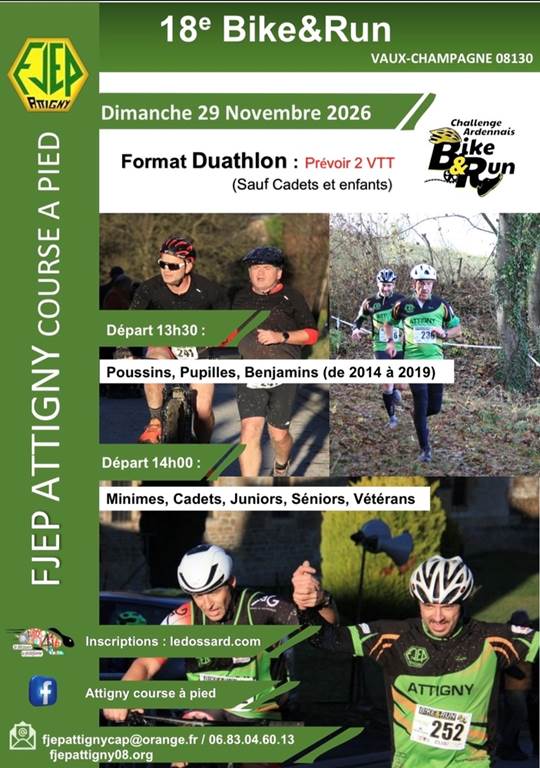 Bike and run de Vaux Champagne Vaux-Champagne