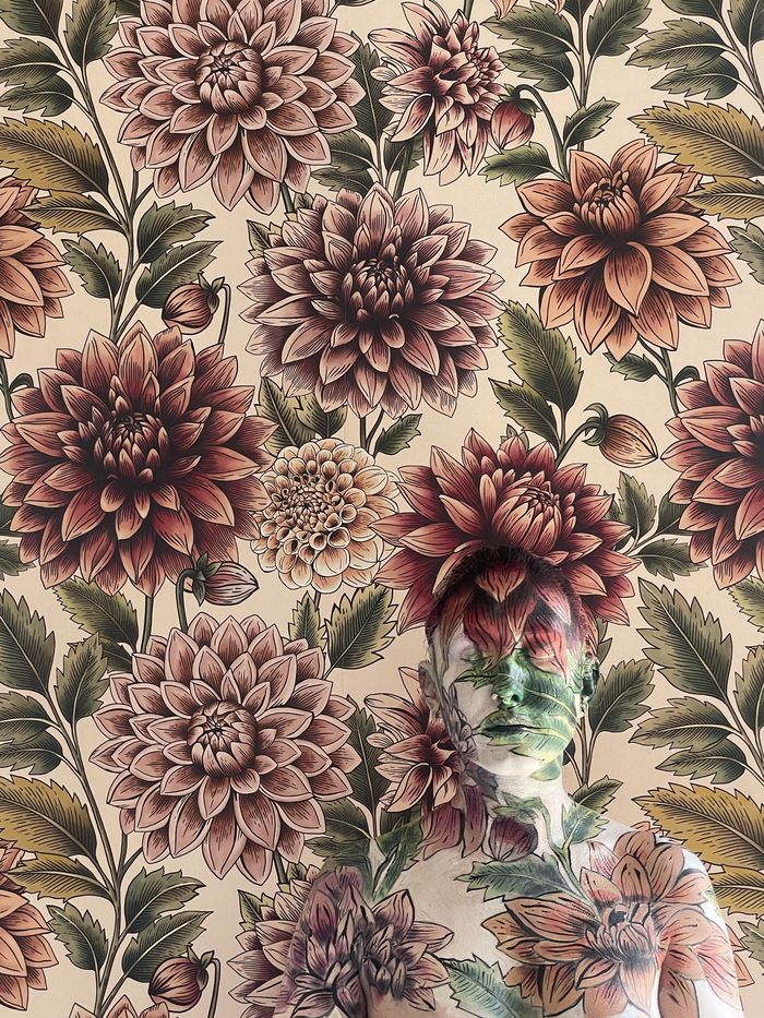 Bodypainting en Toile de Jouy, Musée de la Toile de Jouy, Jouy-en-Josas