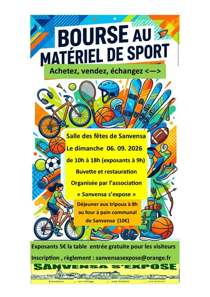 Bourse au matériel de sport Sanvensa
