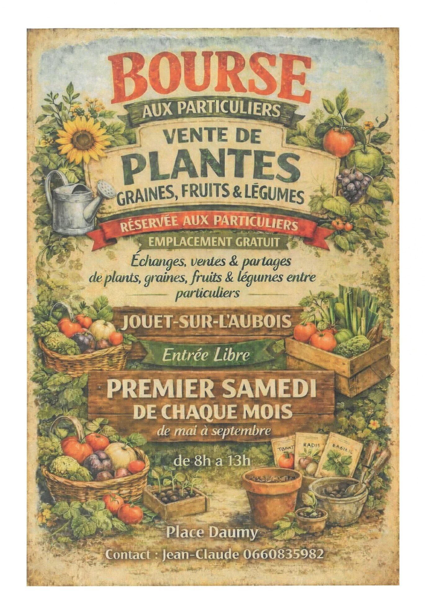 Bourse aux plantes Jouet-sur-l’Aubois