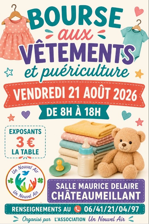 Bourse aux vêtements à Châteaumeillant  Châteaumeillant