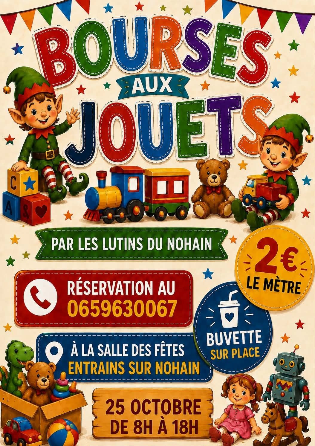Bourses aux jouets Salle des fêtes Entrains-sur-Nohain
