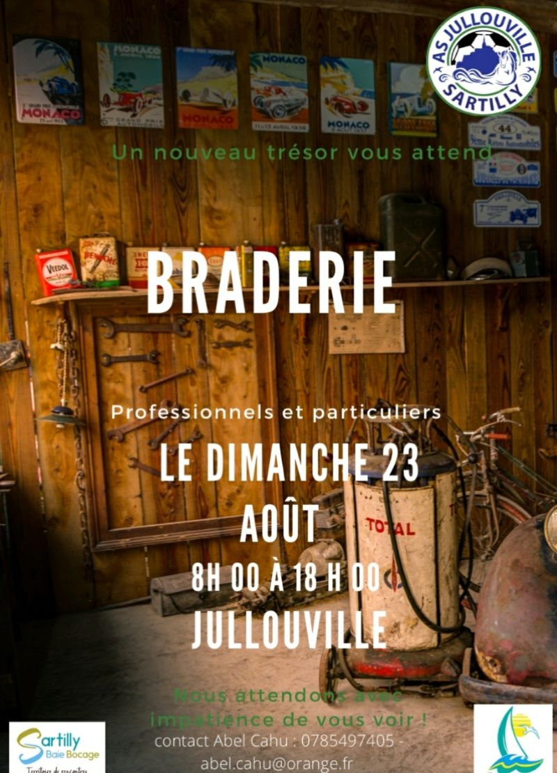 Braderie Vide-greniers Place du Marché, avenue des Sapins, avenue Eisenhower Jullouville