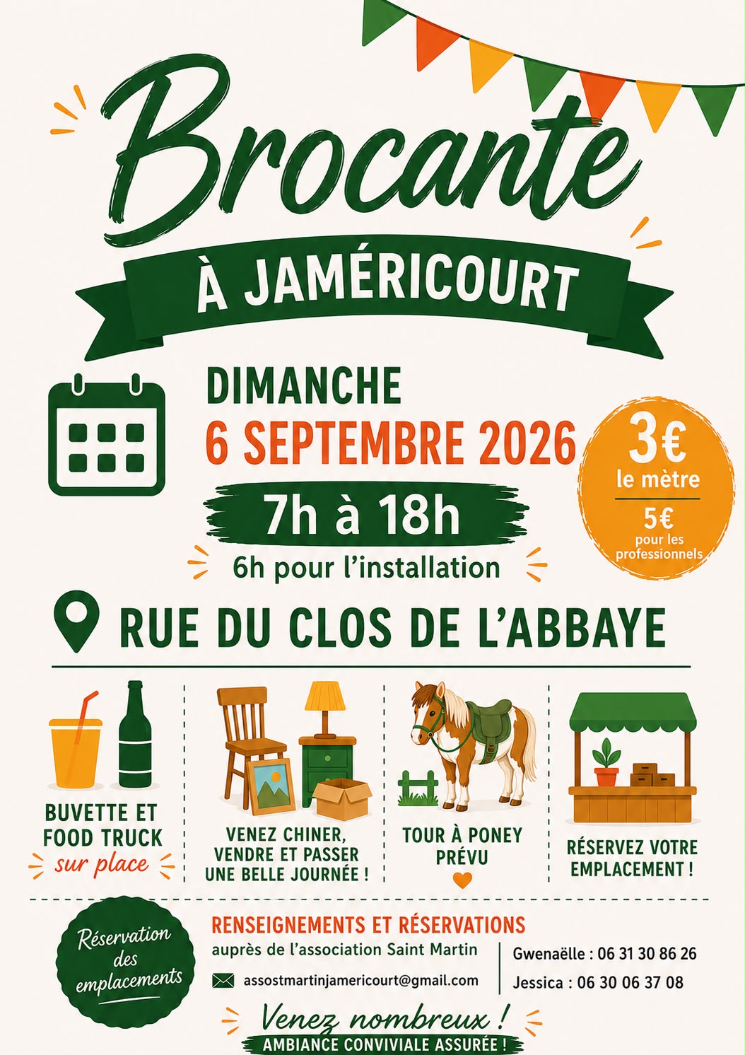 Brocante à Jaméricourt  Jaméricourt