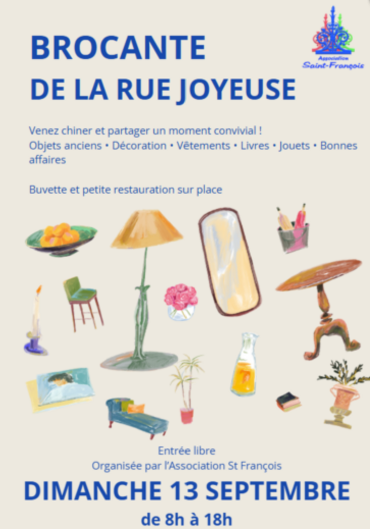 Brocante de la Rue Joyeuse  Bourges