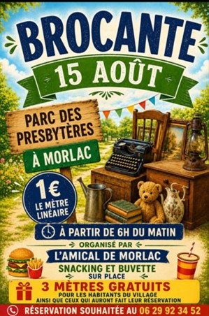 brocante de l’amical de Morlac Morlac