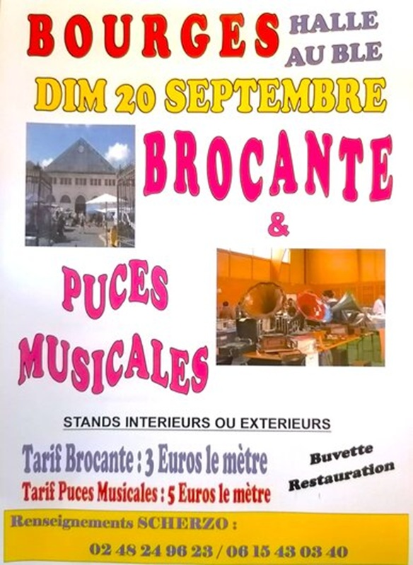 Brocante et Puces Musicales  Bourges