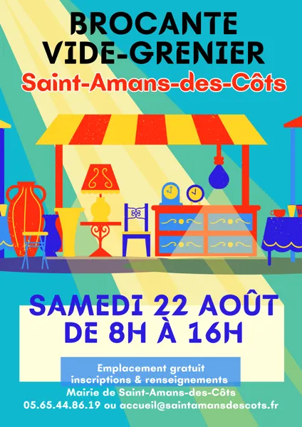 Brocante et vide grenier  Saint-Amans-des-Cots