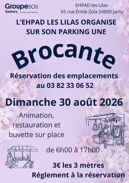 Brocante Ehpad Les Lilas Jarny