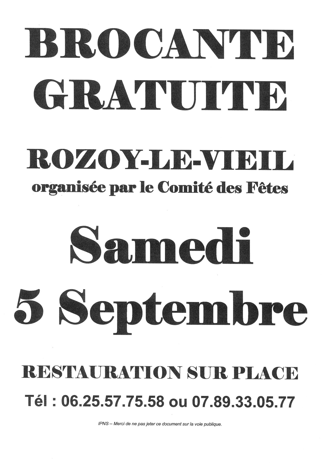 Brocante Rozoy-le-Vieil