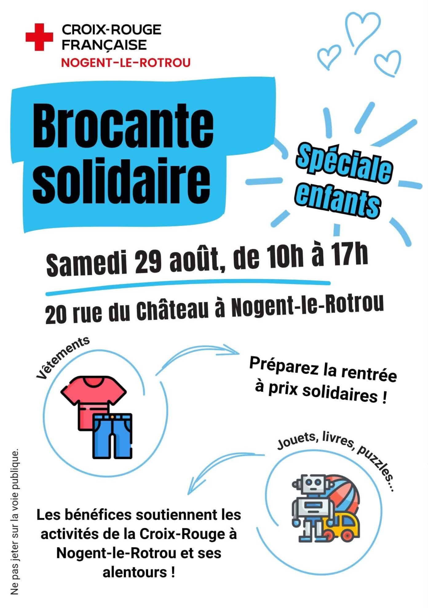 Brocante solidaire de la Croix Rouge 2026 Nogent-le-Rotrou