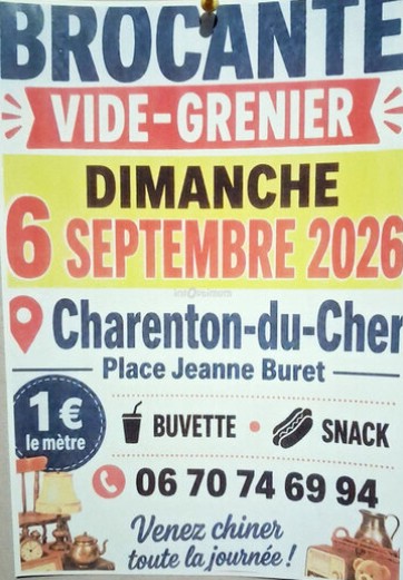 Brocante vide-grenier Charenton Charenton-du-Cher