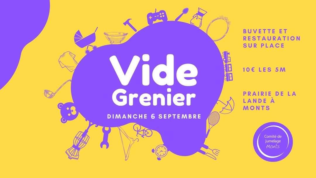 Brocante Vide Grenier 2 Rue de la Plaine Monts 2026-09-06